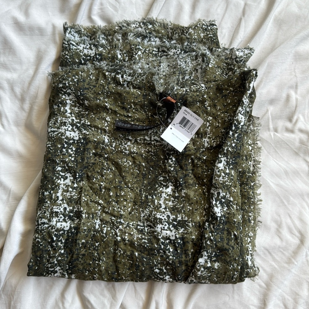 Olive coach scarf